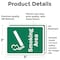 Signmission Smoking Area, 5 in W x Rectangle, Vinyl Decal OS-2PACK-MISC-D-35-L-19516 - alternate 6